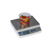 10 lb. Portion Control Scale by GLOBE – Medium, Stainless Steel, Silver, Model GPS10