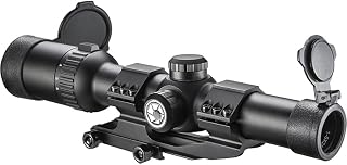 Barska Rifle Scope for Hunting & Target Shooting - Illuminated Reticle, Fully Multi-Coated Optics, with Scope Caps