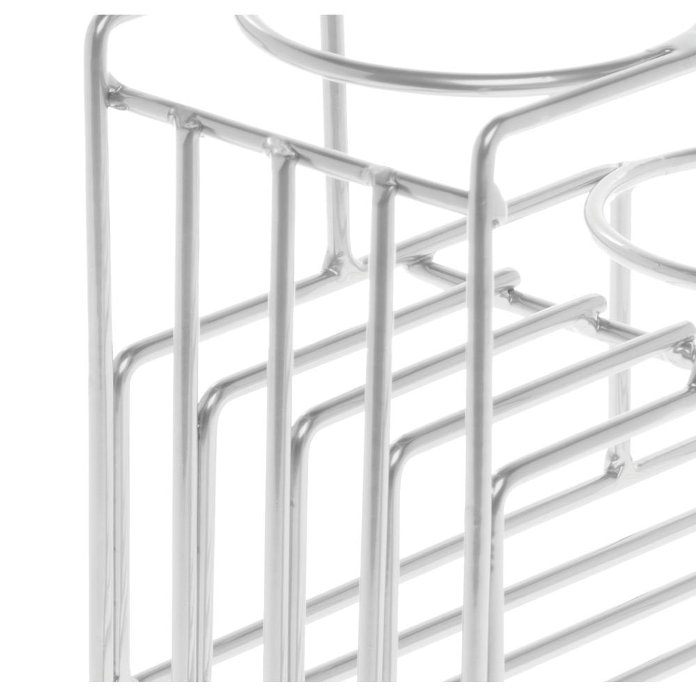 Buffet Stand for Bottles 3-Step Silver Metal Wire by HUBERT – Silver, Model 688640169228