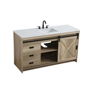 Austin Bathroom Vanity Natural Oak by Lighting Design – Engineered Wood, Natural Oak, Model VF90560NT