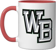 West Bloomfield High School Lakers Ceramic Mug, Red/White, 11oz