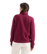 Women's Evolution Simple Dome 1/4 Zip by The North Face – XX-Large, Cotton, Burgundy Crush, Model NF0A8ET5MVO