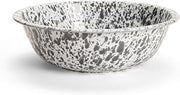 Crow Canyon Home Splatter Enamelware Small Basin, Grey