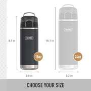 ICON 18 oz Leak‑Proof Insulated Water Bottle with Spout by THERMOS – 18 Ounces, 18.0 fluid_ounces, Stainless Steel, Dark Teal, Model IS2504DT4