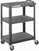 Global Industrial Steel Audio Visual & Instrument Cart - Black