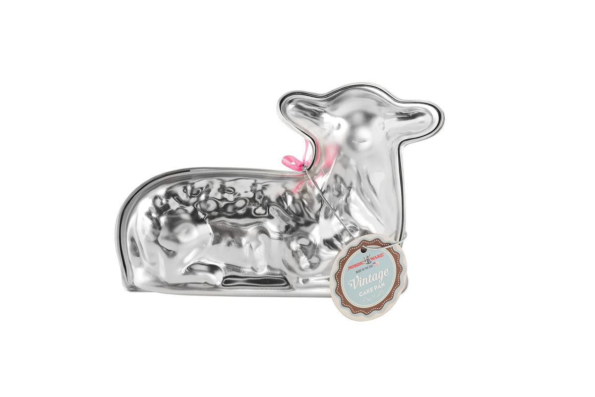 3D Lamb Cake Pan by Nordic Ware – 3 Cup Capacity, Aluminum, Silver, Pack of 2, Model 11172411938