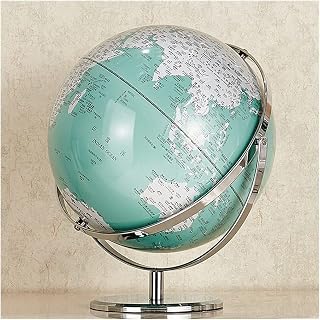with Blue Ocean and Metal Stand Globe 12" Diameter and 14. 9" High...