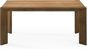 Limari Home Edelman Collection Modern Dining Room Dining Table, Walnut Wood