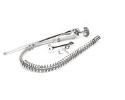 Pre-Rinse Assembly 44" Stainless Steel Hose Self-Closing Squeeze Valve Wall Bracket by T&S Brass – Stainless Steel, Silver, Model B-2250-B
