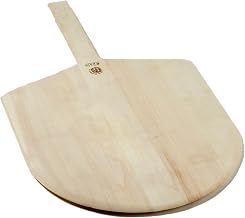 Inc. "American Metalcraft Wood Pizza Peel, 8-Inch Handle, 14""W x 15""L Blade", Brown – 14" W x 15" L Blade, 24" L Overall, Wood, Brown, Model 2414