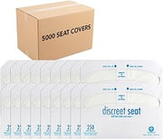 HOSPECO Discreet Seat Half-Fold Toilet Seat Covers, 14.25 X 16.5, White, 250/pack, 20 Packs/carton