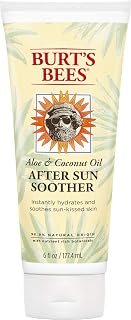 Burt's Bees Aloe and Coconut Oil After Sun Soother, Sunburn Relief Lotion - 6 Ounce Bottle