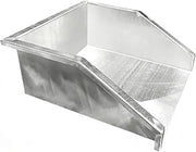 Stainless Steel Water Dustpan, Metal Rainwater Diverter Tray, for Gutter Runoff, Splash & Soil Erosion Control, Lawns, Gardens and Concrete