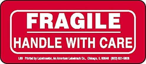 Labelmaster L89 Fragile Handle with Care Label, 4" x 2" (Pack of 500)