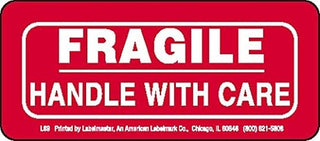 Labelmaster L89 Fragile Handle with Care Label, 4" x 2" (Pack of 500)