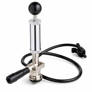 Glownary 4 Inch Party Pump Keg Tap – Chrome Finish, D System American Sankey Compatible, Lever-Style Handle for Draft Beer Dispensing, Outdoor Events