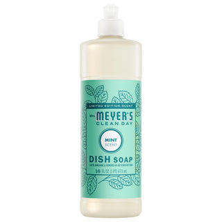 CLEAN DAY Liquid Dish Soap by Mrs. MEYER'S – 16 Fl Oz (Pack of 1), Mint, Model MMY0024SCJHCE