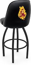 L048 Logo Grizzly Arizona State Swivel Bar Stool with Sparky Logo