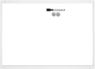 Quartet MHOW1117 Magnetic Whiteboard, 11-Inch x17-Inch, Assorted Plastic Frame