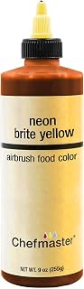 Chefmaster Airbrush Spray Food Color, 9-Ounce, Neon Brite Yellow