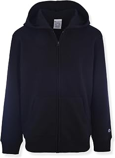 Champion Boys Zip Front Fleece Hoodie Sweatshirt for Kids
