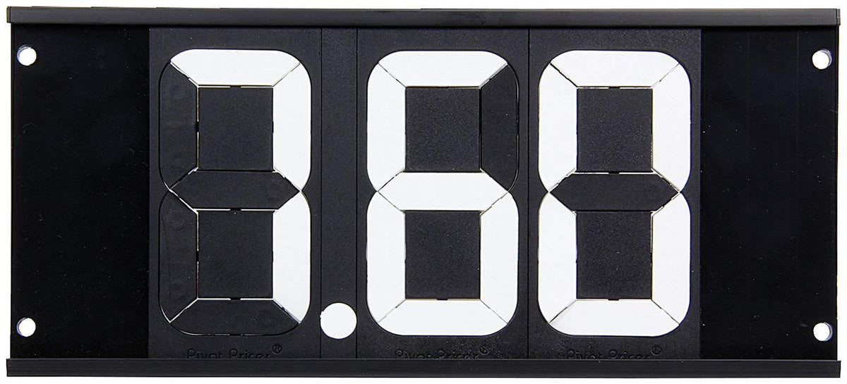 Dial-in Board 3 Digit w/Mounting Holes by Allstar Performance – Stock, Metal, White, Model ALL23291