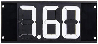 Dial-in Board 3 Digit w/Mounting Holes by Allstar Performance – Stock, Metal, White, Model ALL23291
