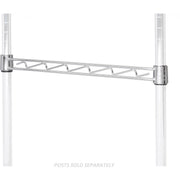 Chrome Hanging Rail 24" W by Nexel – 24 inch, Nickel, Chrome, Model AHR24C