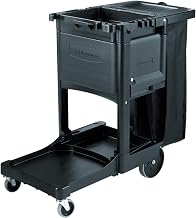Rubbermaid Commercial Products Cabinet Door with Locks for Cleaning Cart (Cleaning Cart not included) Black Accessories Compatible with Rubbermaid Traditional Janitorial Cleaning Carts