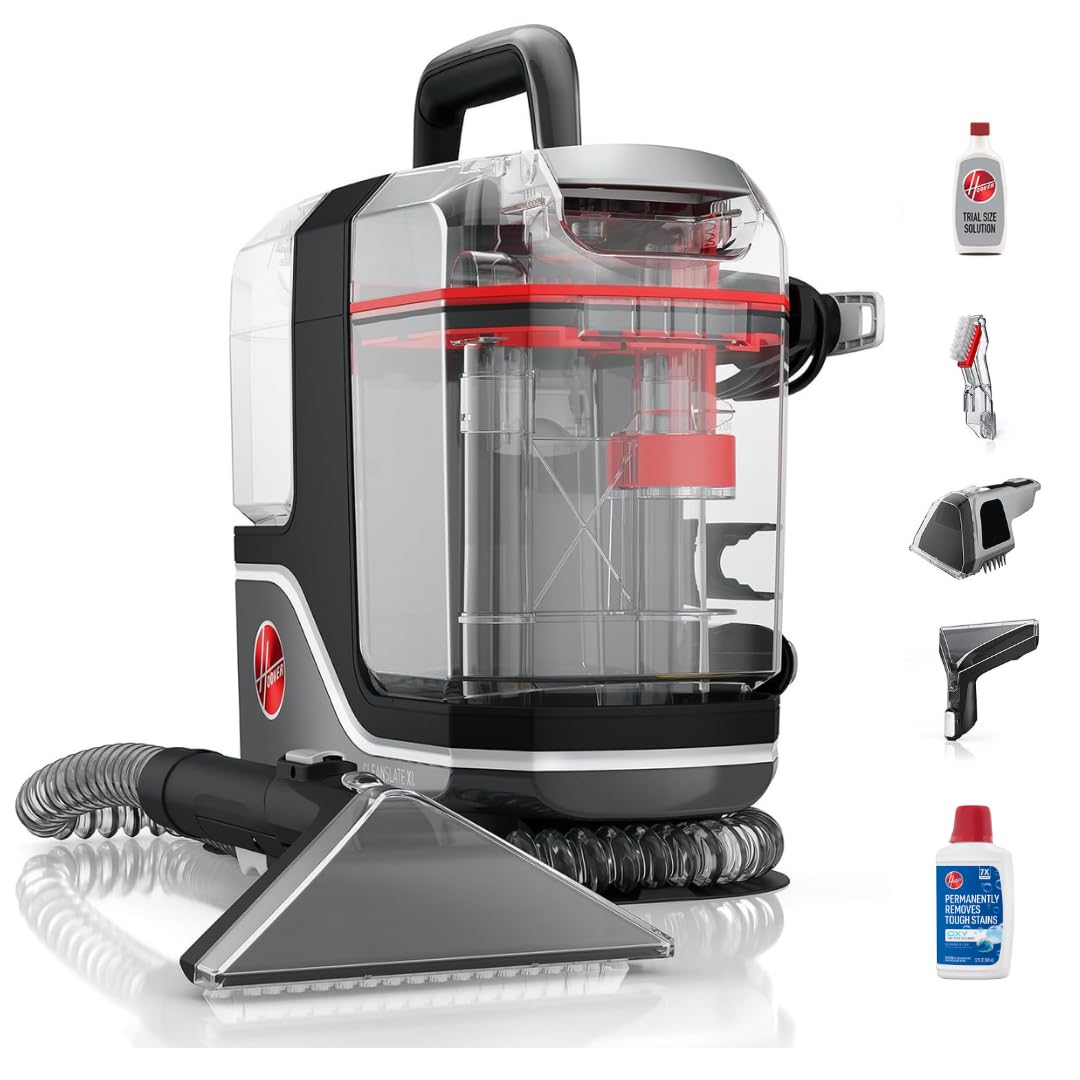 CleanSlate XL Bundle Portable Spot Carpet Cleaner () by Hoover – AVERAGE, 1 quarts, Gray, Model FH15070V