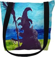 Betsy Drake TY1040S 13 x 13 in. Wicked Witch Small Tote Bag Black