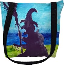 Betsy Drake TY1040S 13 x 13 in. Wicked Witch Small Tote Bag Black