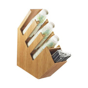 Cup, Lid, and Straw Holder, 19.5" Height, 4.5" Width, 20" Length, Bamboo by CAL-MIL – Bamboo, brown, Model 2051-60