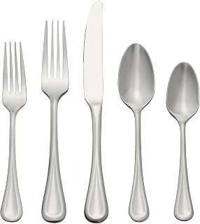 Oneida Virage 20 Piece Everyday Flatware Set, Service for 4, 18/0 Stainless Steel, silverware set