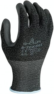 SHOWA TEX 541 Polyurethane Palm Coated A4 Cut Resistant Safety Glove with Stainless Steel/Poly Liner, 13-Gauge, for Vending Machines, XX-Large (12 Pair)