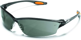MCR Safety LW212AF Law 2 Anti-Fog Glasses with Temple Inserts, Gray, Pack of 12