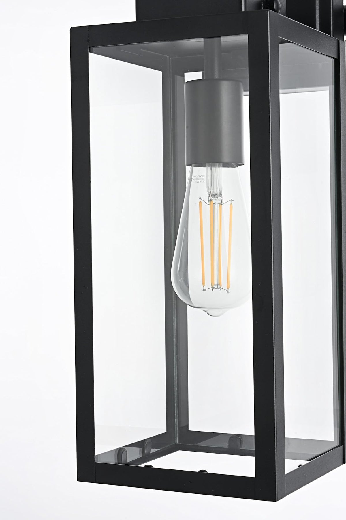 Hilton One Light Outdoor Wall Sconce Black by Lighting Design – 12", Iron, Black, Model OD330W18BK