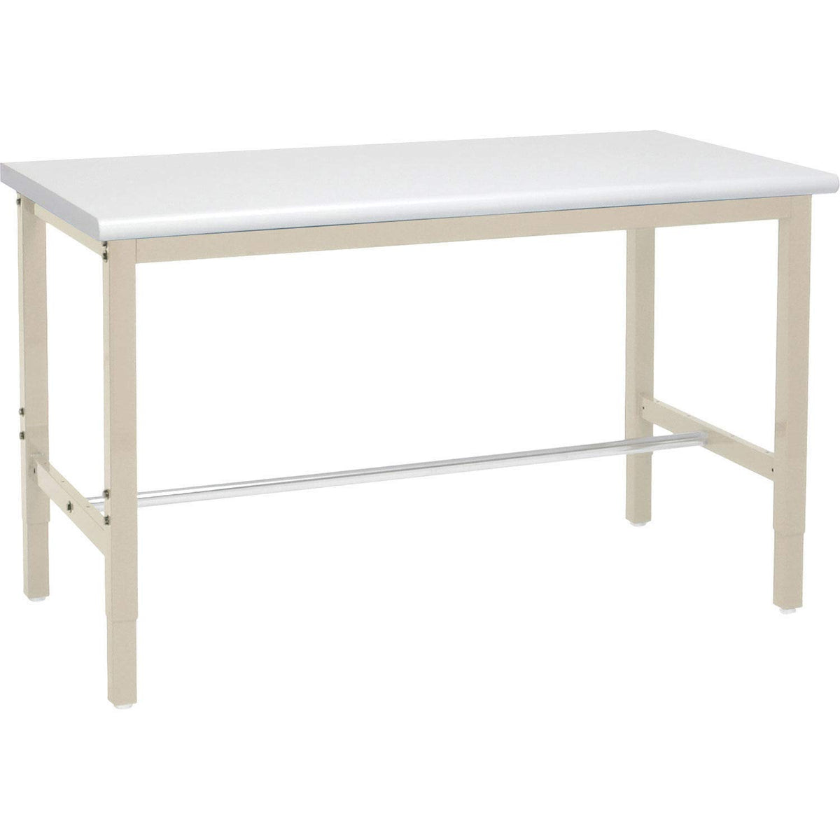 72" W x 36" D Adjustable Height Workbench by Global Industrial – 36"L x 72"W x 4.5"H, Steel, Tan, Model 607003TN