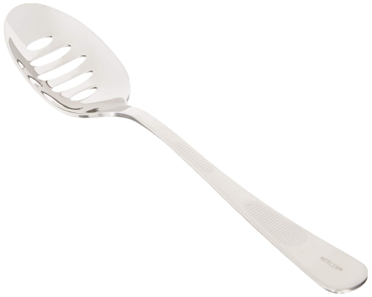 Mercer Culinary Slotted Bowl - 7 7/8" / Silver / 7 7/8" Soup Spoons