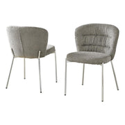 Best Quality Furniture Gray / Silver / 19" Side Chair / Modern, Chic, Transitional, Contemporary Chairs