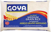 Goya Enriched Medium Grain Rice, Long Grain, Latin Dishes, 10 Pound, 2-Pack