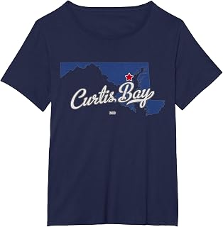 Curtis Bay Maryland Baltimore MD Map T-Shirt