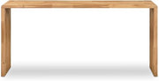 Carrie Counter Table, Rectangular, Solid Oak, Rounded Edge, Scratch and Water Resistant, Natural