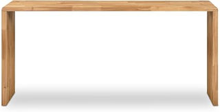 Carrie Counter Table, Rectangular, Solid Oak, Rounded Edge, Scratch and Water Resistant, Natural