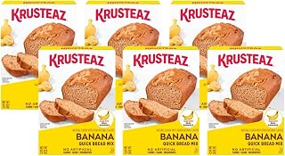 Krusteaz Banana Quick Bread Mix, 15 OZ (Pack of 6)