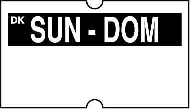 DayMark Safety Systems IT120468-7-SUN DissolveMark Date Coder, Label, Sunday for DM4 SpeedyMark 20 2-Line Marking Gun (Pack of 8 Rolls)