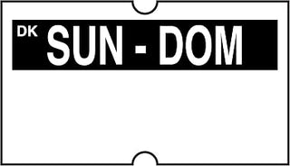 DayMark Safety Systems IT120468-7-SUN DissolveMark Date Coder, Label, Sunday for DM4 SpeedyMark 20 2-Line Marking Gun (Pack of 8 Rolls)