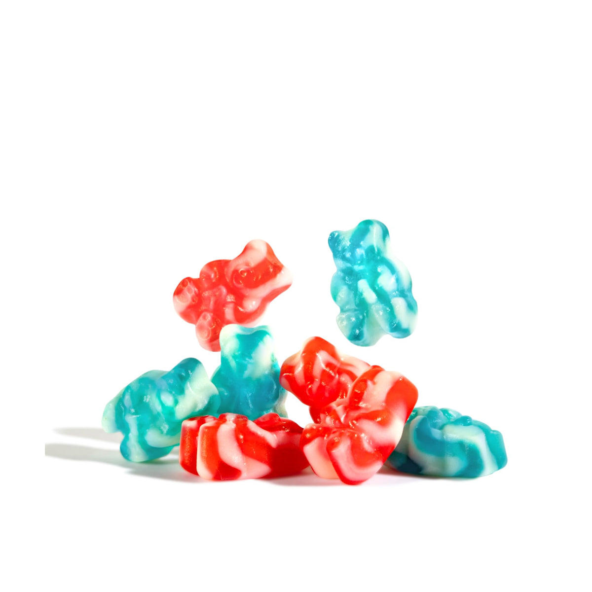 Albanese Firecracker Bears / 7 Ounce (Pack of 6) / Red, White, Blue Gummy Candy