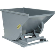 1-1/2 Cu Yd Medium Duty Self Dumping Forklift Hopper by Global Industrial – 63.5"L x 57.75"W x 39.75"H, Steel, Gray, Model 15055-GRY