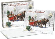 Lang, Sleigh Bells Ring Boxed Christmas Cards by Tim Coffey